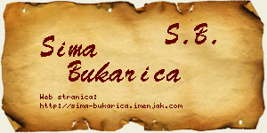 Sima Bukarica vizit kartica